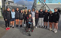 Lexi drops in to Sandy Park before completing End2End challenge